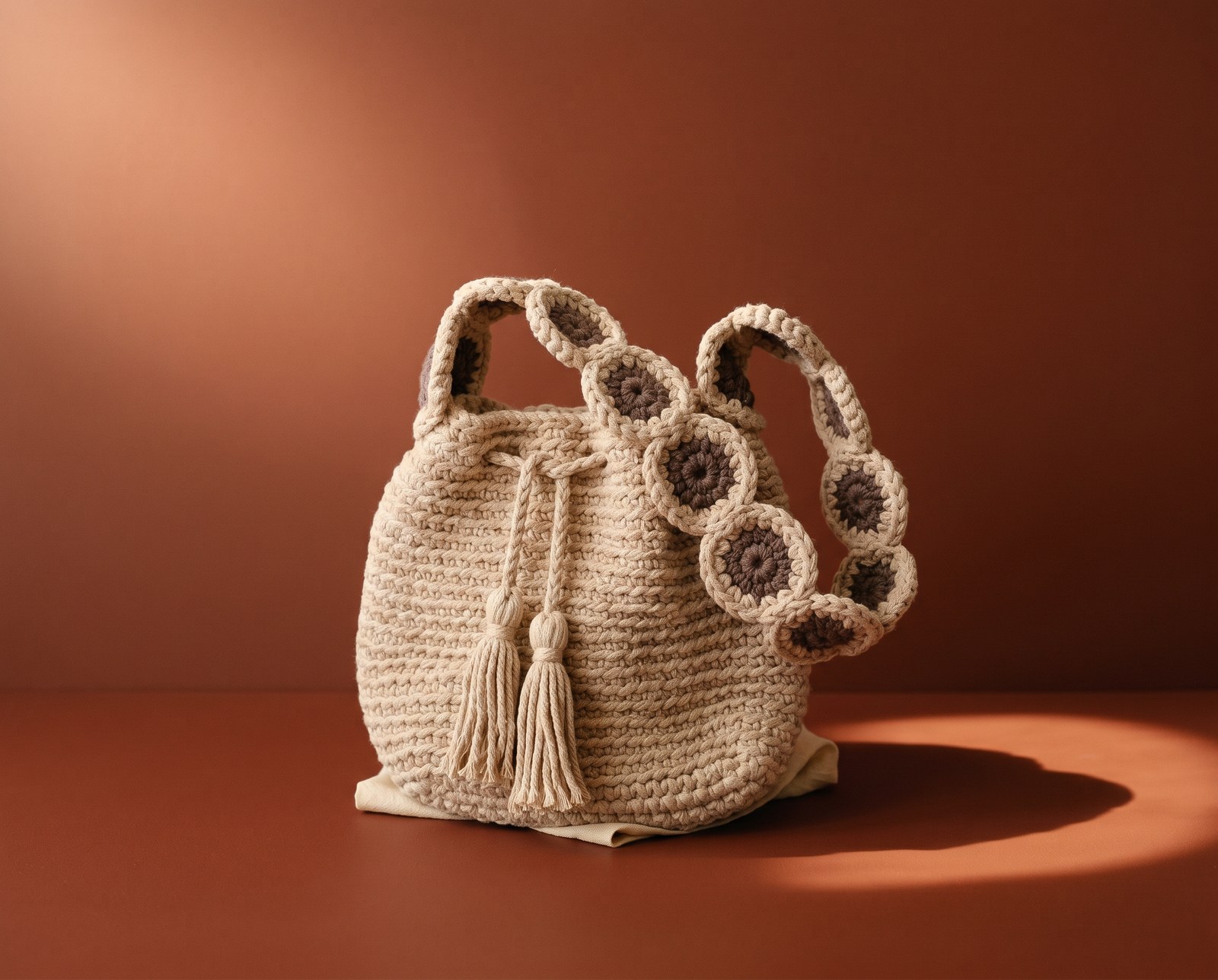 Bolsa Ojos de la Tierra · Beige · TUÁ